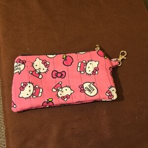 Hello Kitty Pink Quilted Pouch